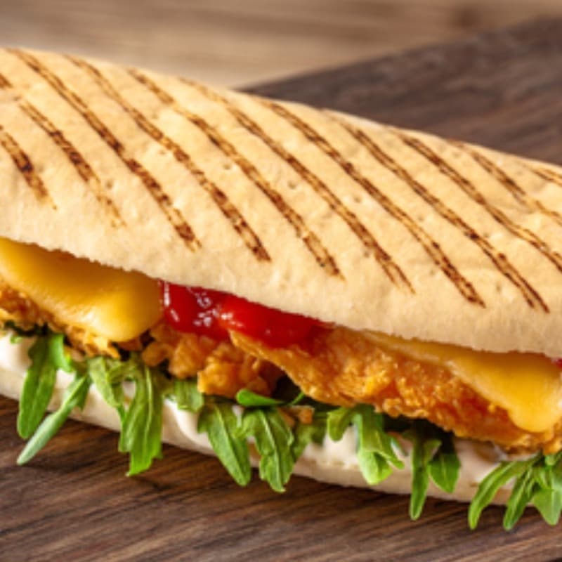 Grilled Chicken & Cheese Panini