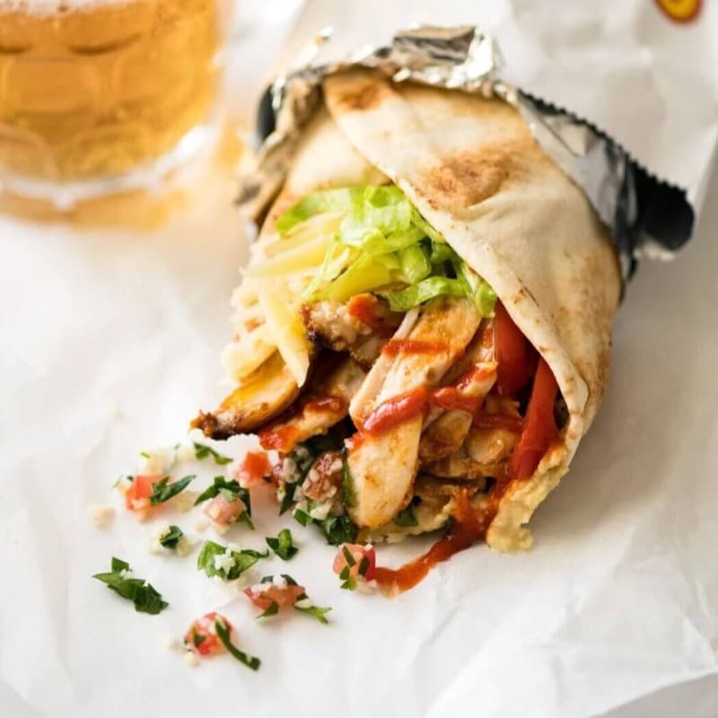 Chicken Kabob Wrap