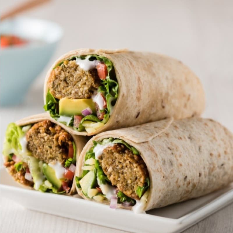 Falafel Sandwich Wrap