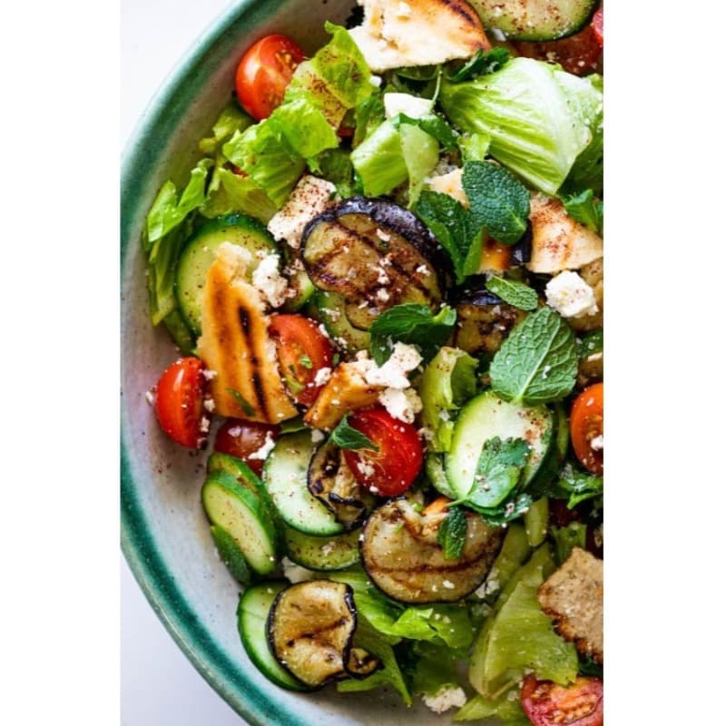 Grilled Eggplant Salad (V)