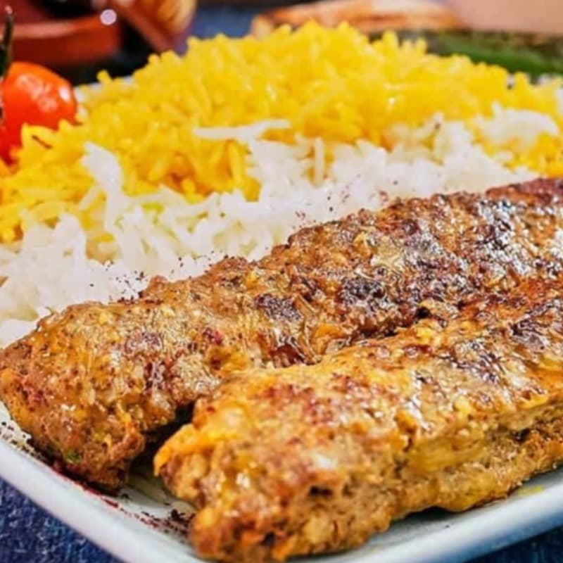 Chicken Kabob with Rice