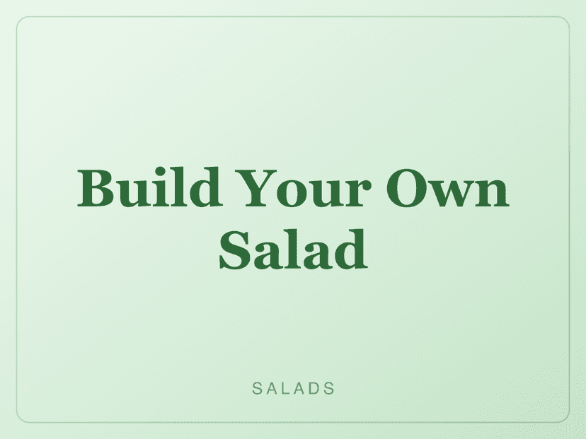 Build Your Own Salad