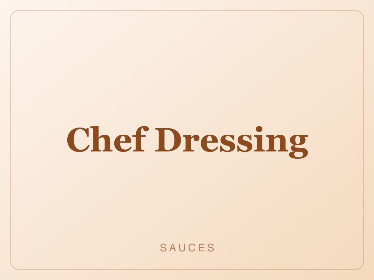 Chef Dressing