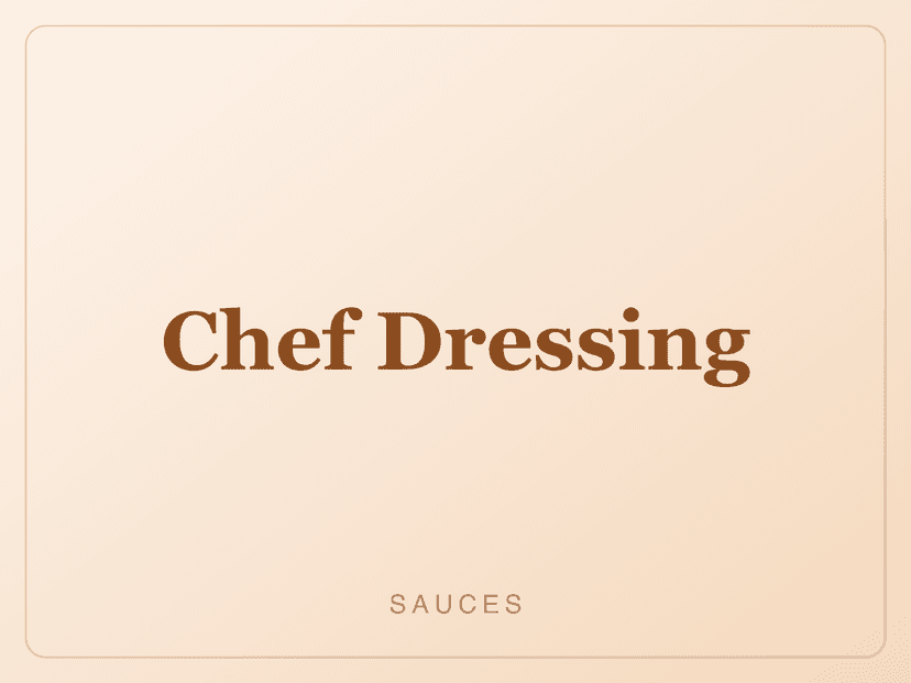 Chef Dressing