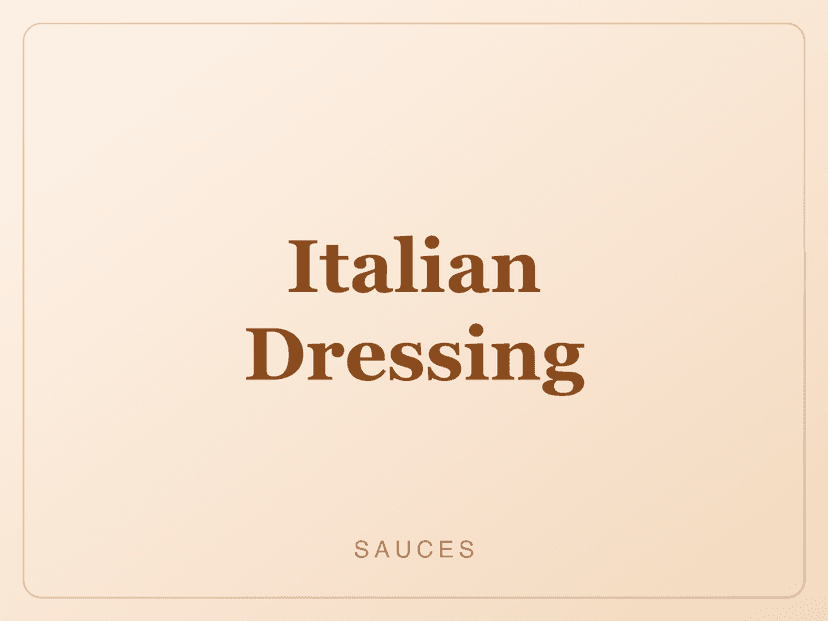 Italian Dressing
