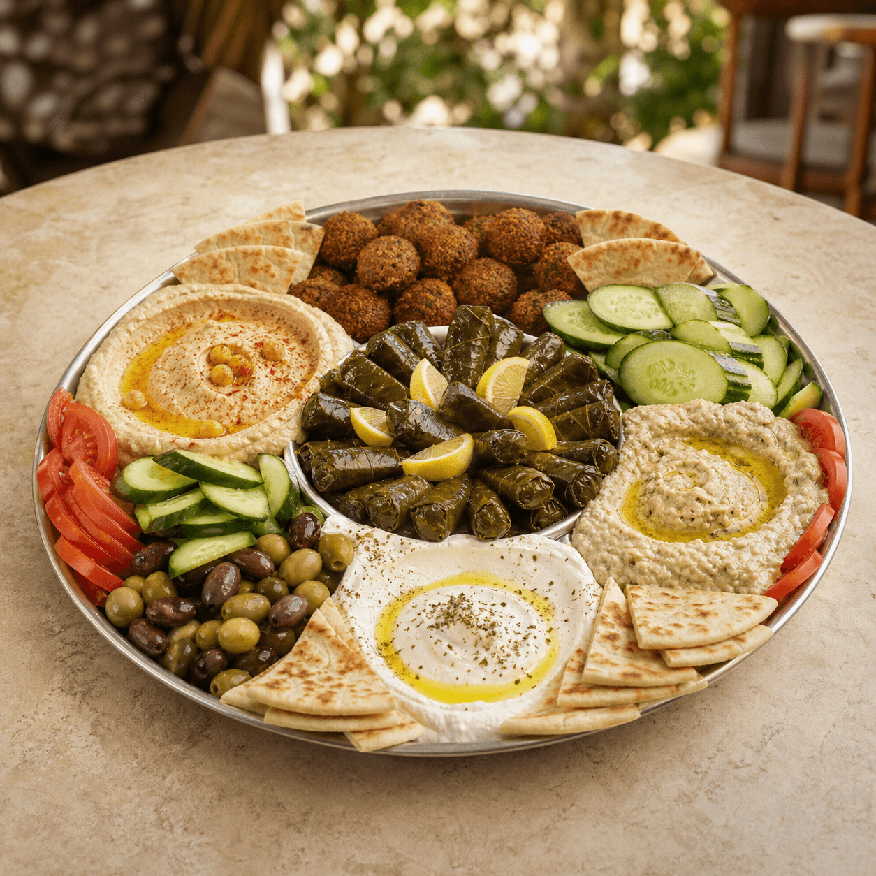 Mediterranean Mezze Catering Platter